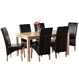 Dining Table and 6 Chairs Belgravia Oak Dining Set