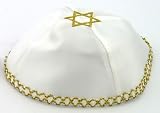 Kippah with Gold Star of David on Top
