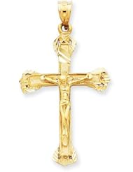 14k Gold Crucifix Charm