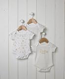 Mamas & Papas - 3pk Bodysuits - Sand