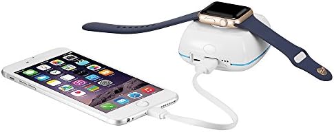 3000mAh Ultra Compact Portable Charger and External Battery Power Bank for Apple Watch, iPhone 6 6s Plus 5S 5C 5 4S (White)