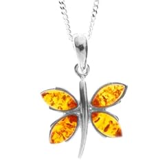 In Collections Anh�nger mit Kette 925/000 Sterlingsilber mit Bernstein Schmetterling   241A200080890