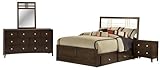Hillsdale Tiburon II Wood Storage Bedroom Set, Queen Bed w/ 4 Drawers, Dres ....