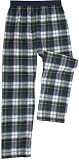 Adult Flannel Pants Elastic Waist No Fly Campbell Tartan Plaid