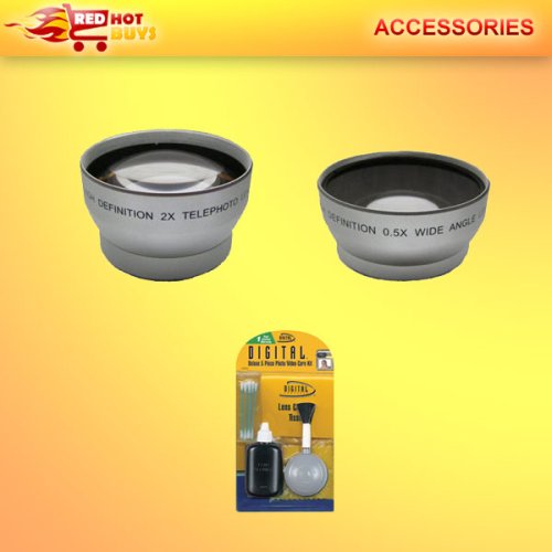 WIDE TELEPHOTO LENS SET FOR FUJI FINEPIX S700 FUJIFILM