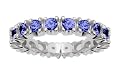 10k White Gold Sapphire Band
