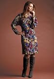 Jessica London Plus Size Print Dress With Drop Waist