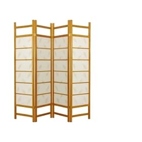 Asian Furniture - 6ft. Botanic Japanese Shoji Privacy Floor Screen Room Divider - 4 Panel... by ORIENTAL FURNITURE