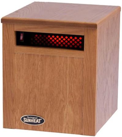 The Original SUNHEAT Electronic Infrared Room Heater, Golden Oak