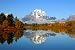 Reflection of Mountain Range in Lake, Grand Teton National Park - 24"W x 16"H - Peel and Stick Wall Decal by Wallmonkeys