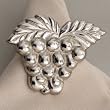 Wining & Dining Grapes Aluminum Metal Napkin Ring Wining & Dining Grapes Aluminum Metal Napkin Ring