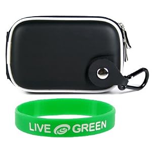 EVA Hard Shell Carrying Case (Black) with Memory Foam for Panasonic Lumix DMC-FH20K... by 