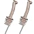 Oil drizzlers, stainless steel, set of 2
