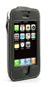 MCA - Snow Ultimate - Etui fin en cuir pour iPhone 4 ou 8 Go - Noir