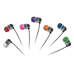 Q:Electronics Noise-Isolating Earbuds with Volume Control (Silver)
