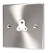 SATIN CHROME 5 AMP SOCKET  C455BCW