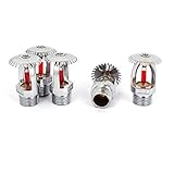 uxcell 火災スプリンクラーヘッド　スプレー　直立したスタイル　5個入り 20mmオススレッド 68摂氏