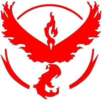 Team Valor Red Pokemon Go Inspired Vinyl Decal Sticker