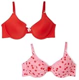 Dollhouse Women's 2-Pack Cherry Print And Solid Red Bra,2-Pack (Cherry Print/Solid Red),34 B Dollhouse Women's 2-Pack Cherry Print And Solid Red Bra,2-Pack (Cherry Print/Solid Red),34 B