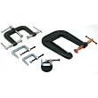 5 3-Way Heavy Duty C Clamps Woodworking Welding Tools