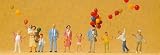 Preiser 24659 Balloon Seller & Customers