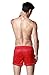 DESMIIT Men's Mesh Pocket Short Red US Large Asia XXL Waist:36