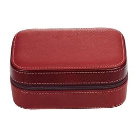Fossil Leather Small Zip Jewelry Case