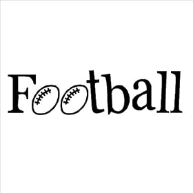 Football 6x23 Vinyl Lettering Wall Sayings