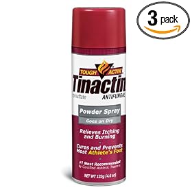 Click here to buy Tinactin Athletes Foot Powder Spray (Pack of 3) by Tinactin.