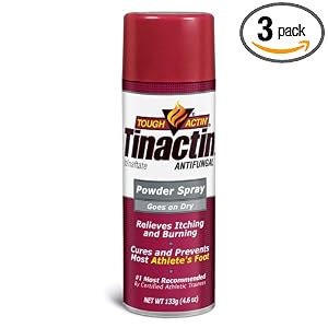 Tinactin Athletes Foot Powder Spray (Pack of 3) by Tinactin
