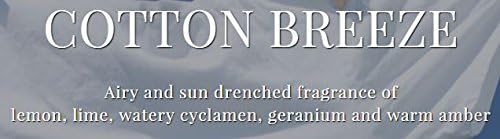 Original Mason Soy Candle - COTTON BREEZE - 50+ Hours of Fragrance - Made in USA From All Natural Products - THE PERFECT GIFT