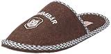 Adelheid Brummb&auml;r Filzpantoffel 12211441267, Herren Hausschuhe, Braun (rindenbraun 307), EU 46/47
