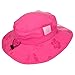 Kids' UPF 50+ Safari Sun Hat, Pink And Blue Flowers, Uv Sun Protective, Lightweight, adjustable Straps Selection (One Pack Pink)