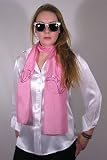 Sequined Pink Silk Scarf by Royal Silk