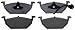 ACDelco Silver 14D768AM (19287932) Semi-Metallic Front Disc Brake Pad Set with Wear Sensor