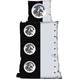 Home 5116-003-470 Black Dragon grau Flugdrache Bettw&auml;sche 135 x 200 Microfaser