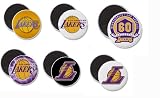 Basketball Team The Los Angeles Lakers Magnets Set