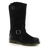 Dr.Martens Case Black Leather Womens Boots Size 6 US