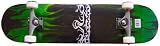 Krown Rookie Green Flame Complete Skateboard