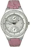 Kenneth Cole en cuir Collection Silver 2 yeux Dial f&eacute;minin regarder KC2584 Montre