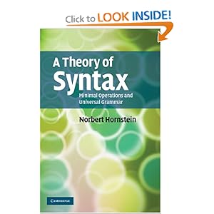 A Theory of Syntax - Norbert Hornstein
