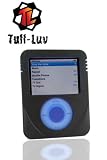 i-nique Tuff-Luv Apple Ipod Nano 3rd Gen 3G / Video Streetz pack - Twin Skin Combo Silicone skin case cover ( Belt Clip & sports armband) : Colour (Flatliner (Black/Blue))