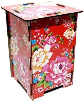 Bright Floral Stool or Accent Table