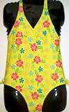 Girls Yellow/Multi Flowers One-Piece Swimsuit by In Gear. Sizes 4/5 to 14/16.