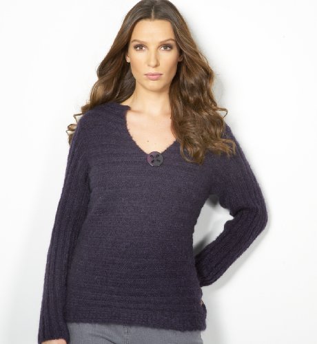 Per Una Long Sleeve Button VNeck Jumper