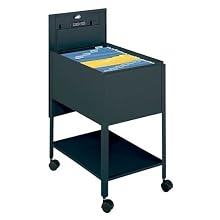 Safco Extra Deep Mobile Tub File with Lock, Letter Size Putty