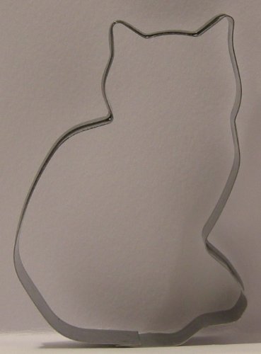 Stampino per biscotti - acciaio inox - lunghezza 8 cm - disegno a forma di gatto Stampino per biscotti - acciaio inox - lunghezza 8 cm - disegno a forma di gatto