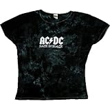 AC/DC "Back in Black" Junior Women's Tie-Dye T-Shirt
