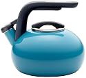 KitchenAid Teakettle 2-Quart Porcelain Enamel on Steel Curling Teakettle, Turquoise