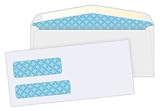 Quality Park Double Window #9 Invoice Envelope, Security Tint, 3.875 Inches x 8.875 Inches, White, Box of 100 (24525)